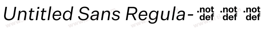 Untitled Sans Regula字体转换